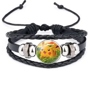 Pokemon Pikachu woven Bracelet stocking stuffer New Adjustable